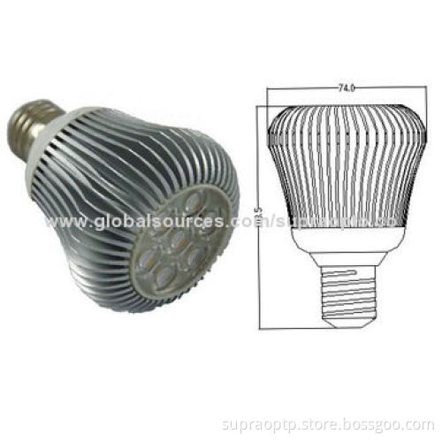 MR16 LED Spotlight with Silver White Shell, 3W Power Consumption and 45 Degrees, Beam Angle